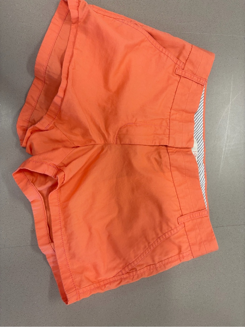 J. Crew Coral Orange Cotton Shorts
